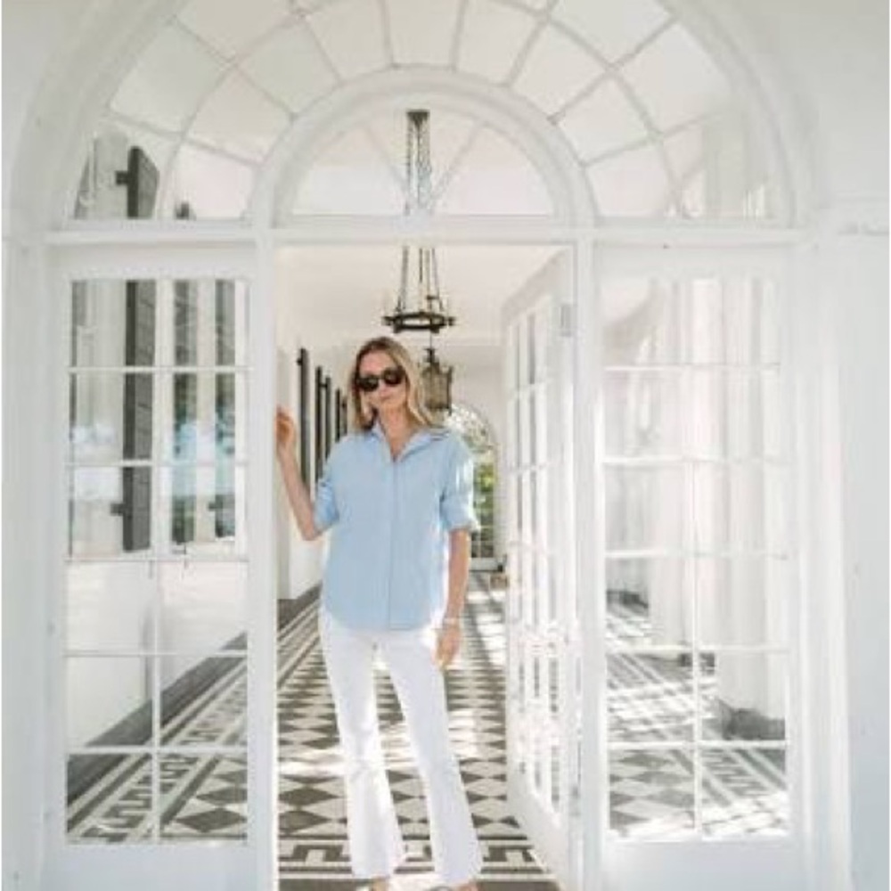 Julia Amory White Bell Pants M - NWT